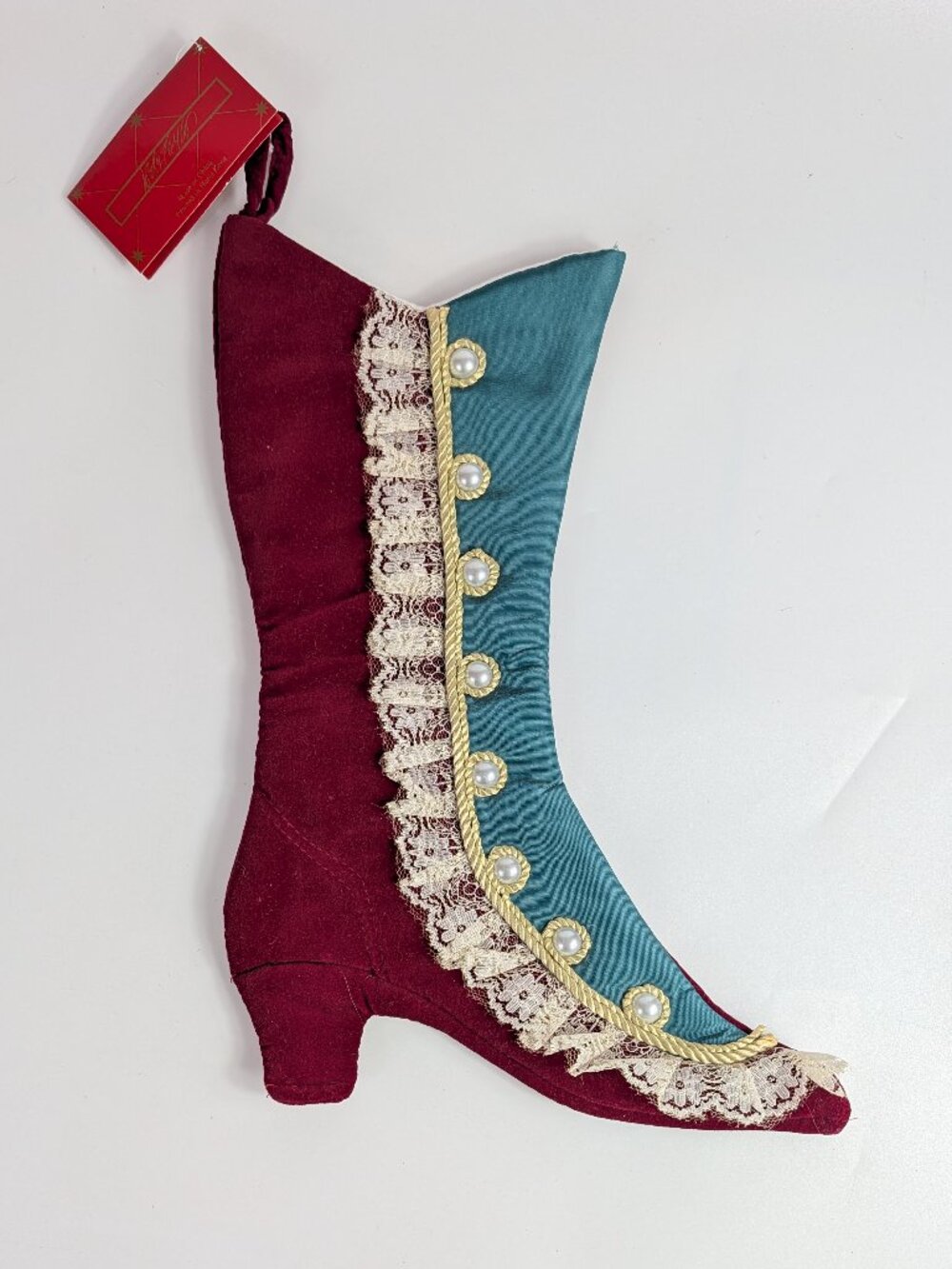 Vintage Victorian Style High Heel Boot Stocking Lord & Taylor